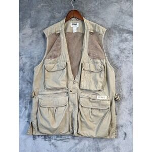 DOMKE PhoTOGS Vest Men's Large Khaki Photo Vest Safari Mesh Utility Pockets